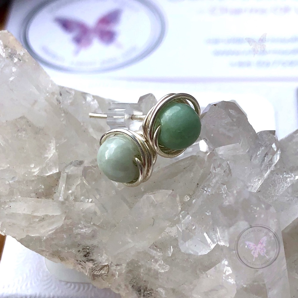 Jade Stud Earrings